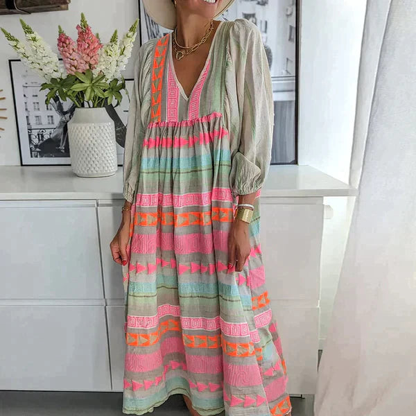 Lucy™ Bohemian V-Neck Dress