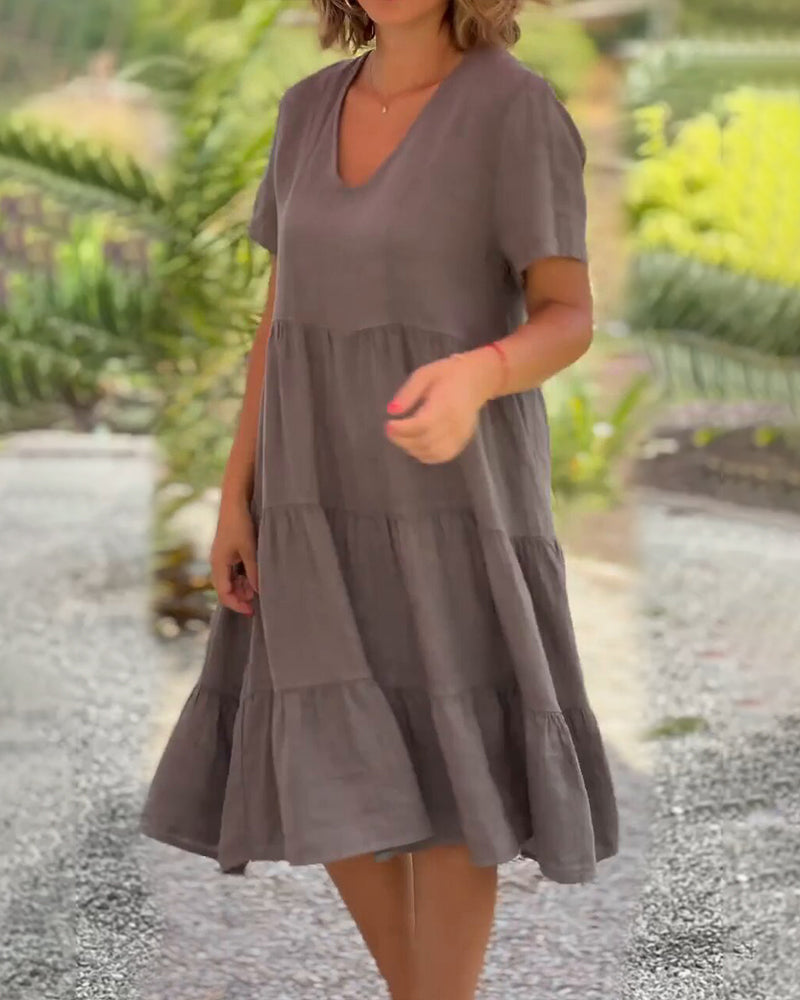 Paige™ V-Neck Midi-Dress