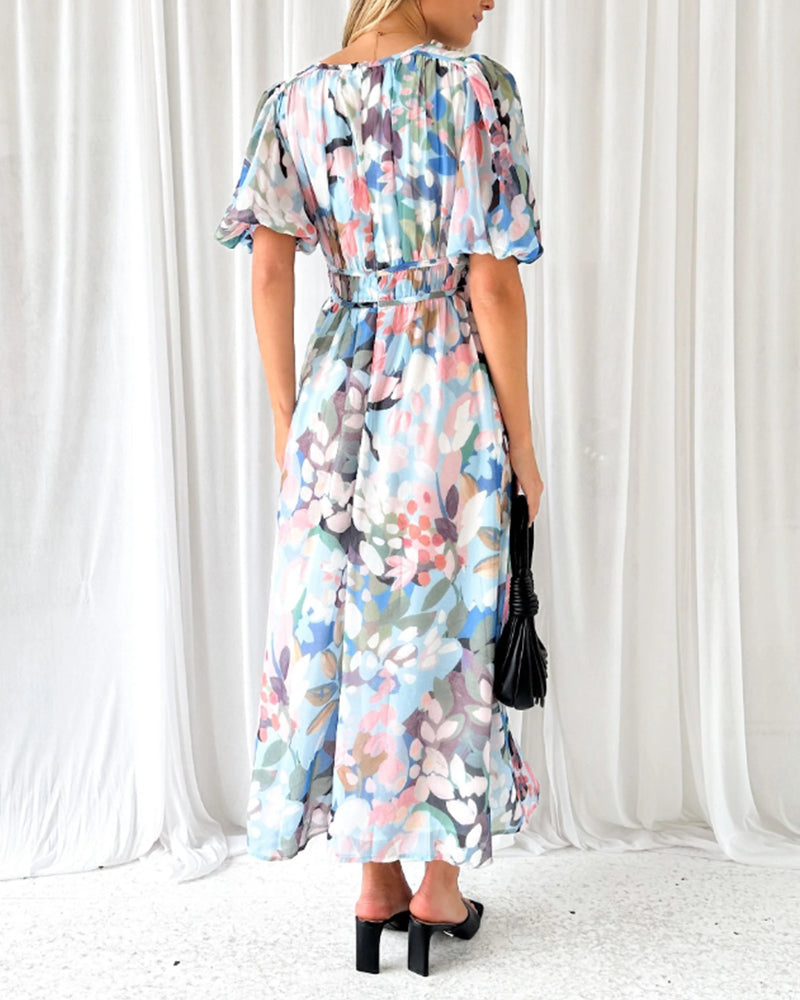 Kiara™ Elegant Floral Dress