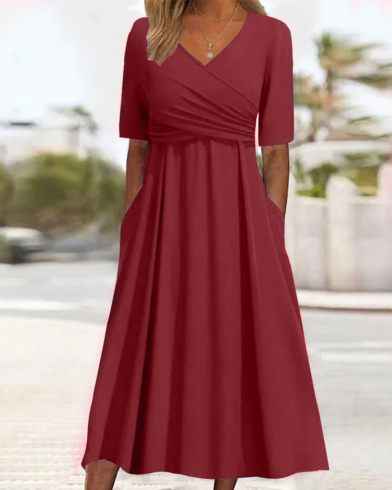 Lisalisa™ Elegant Crossover Dress