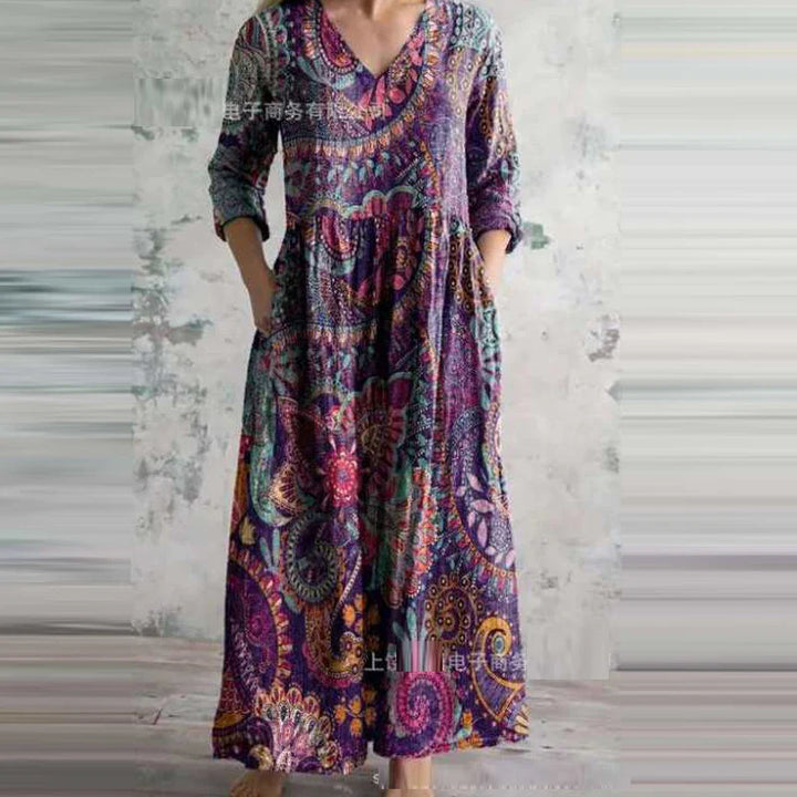 Robyn™ Unique Printed Maxi-Dress