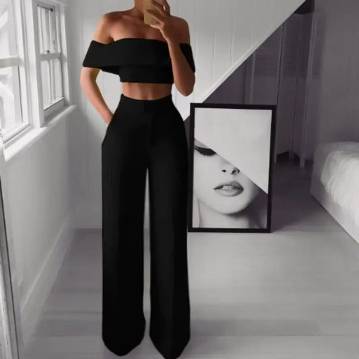 Madison™ Cropped Top + Long Trousers Set