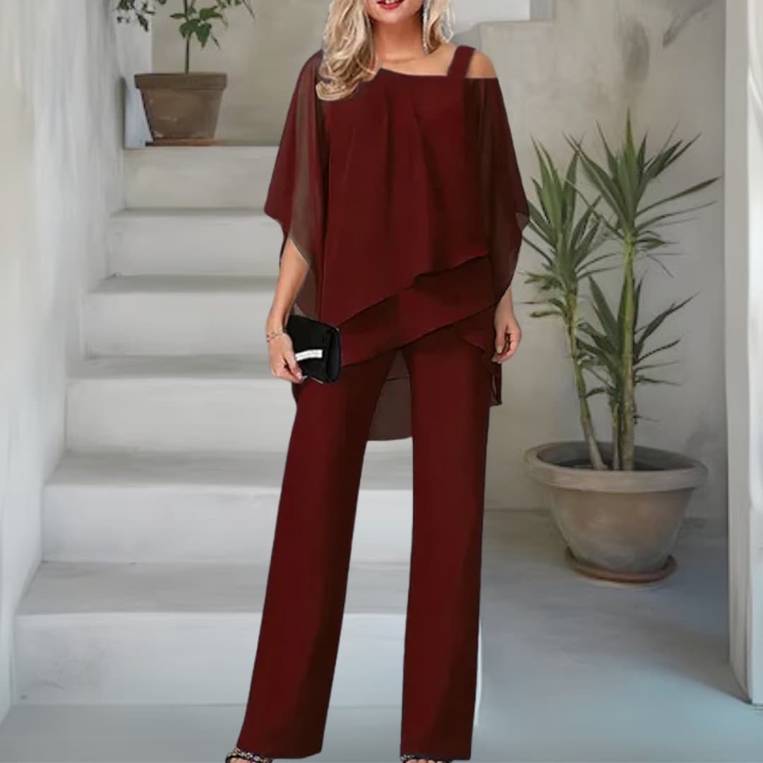 Amelia™ Elegant Off-Shoulder Two-Piece Set