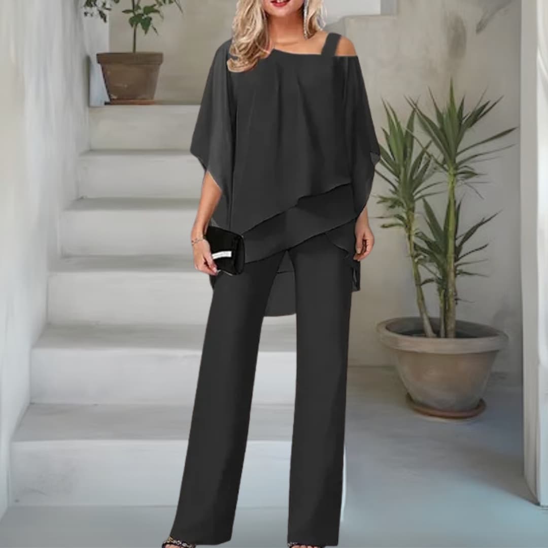 Amelia™ Elegant Off-Shoulder Two-Piece Set