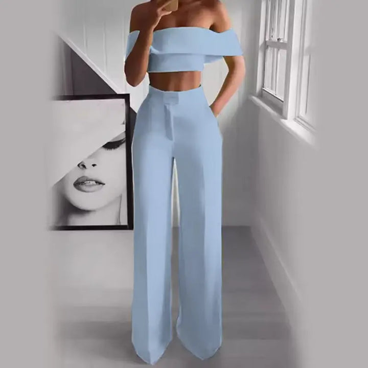 Madison™ Cropped Top + Long Trousers Set