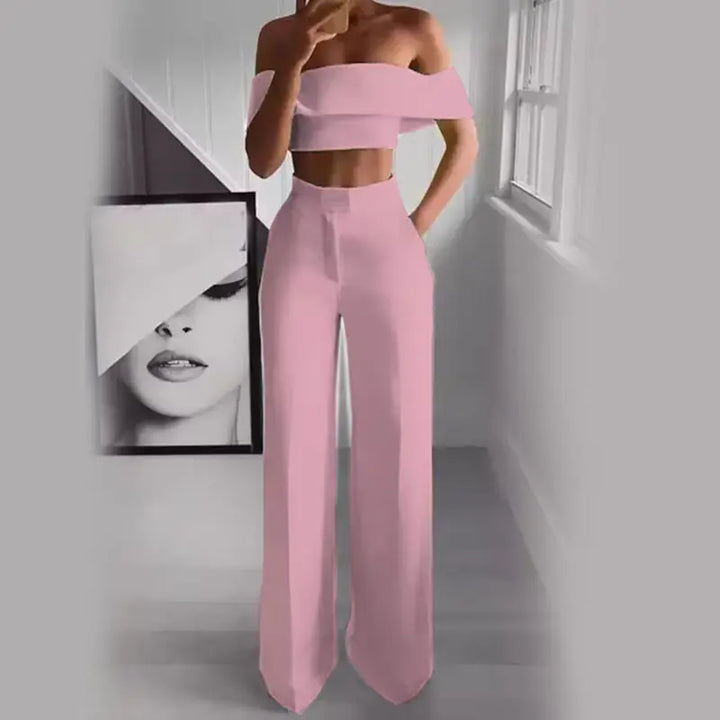 Madison™ Cropped Top + Long Trousers Set